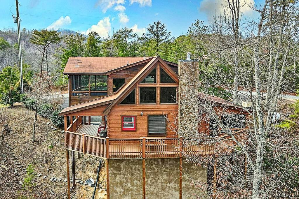 Over The Mountain - Smoky Mountain View Cabin سيفيرفيل المظهر الخارجي الصورة